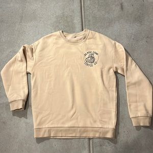 Tan crew neck sweatshirt